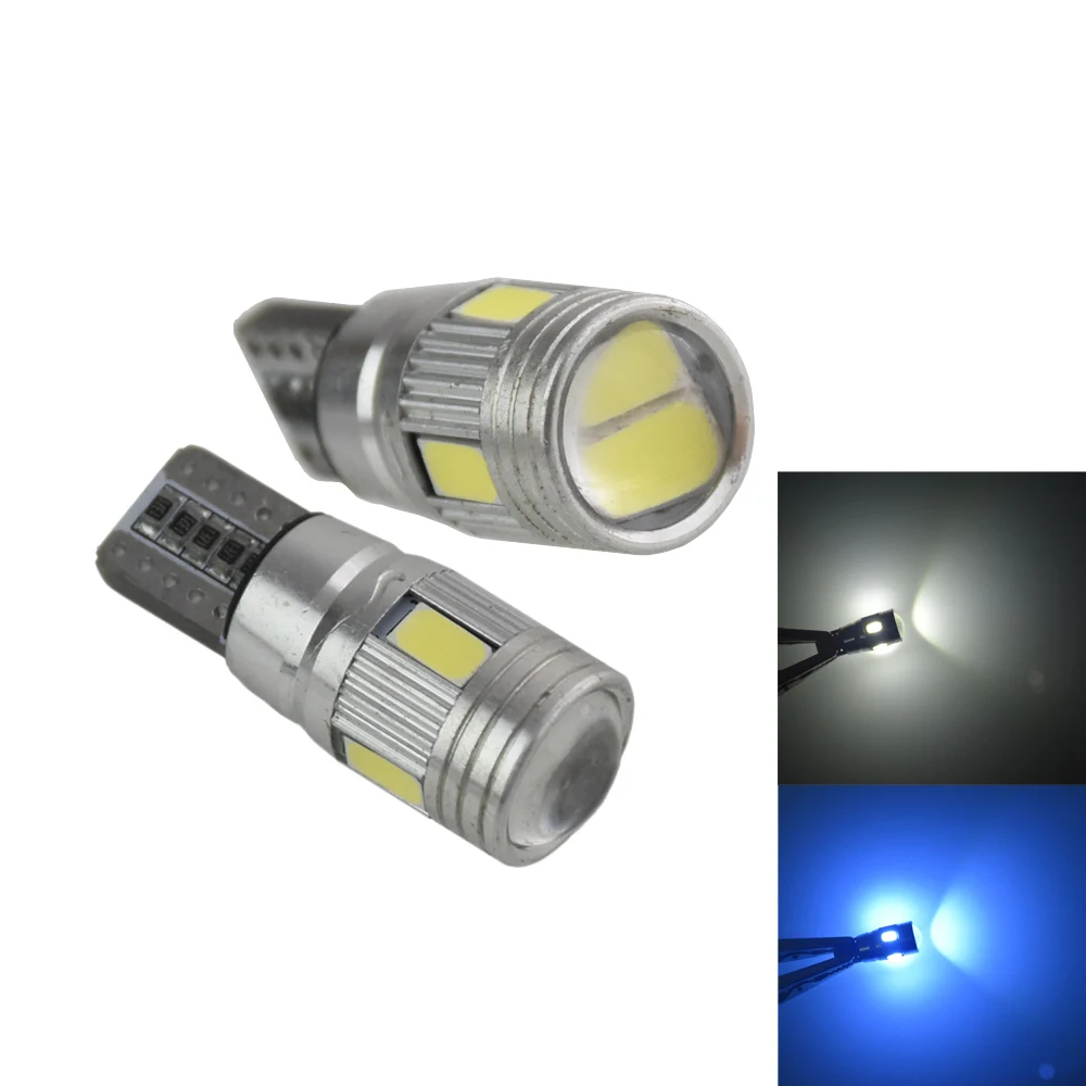 2 шт. 6 светодиодов T10 SMD 5630 супер качество 194 168 W5W универсальная паркосветодиодный