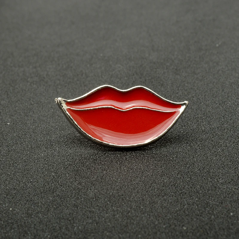 2019 модный белый кролик акриловая брошь женская корсажная красная поцелуй рот