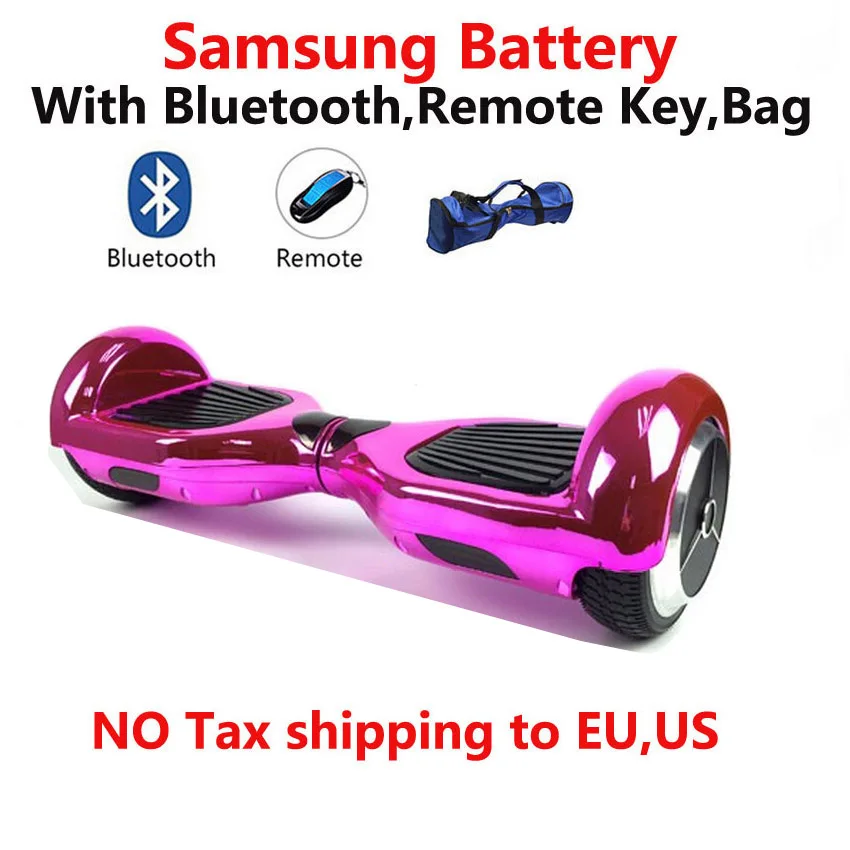 Новый цветной 6 5 дюймовый скутер Bluetooth + пульт сумка SM batteryTwo wheel Электрический