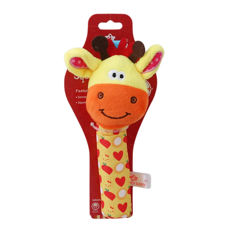 Горячая 16 см Младенческая Детская плюшевая погремушка мобильный BB Бар игрушка