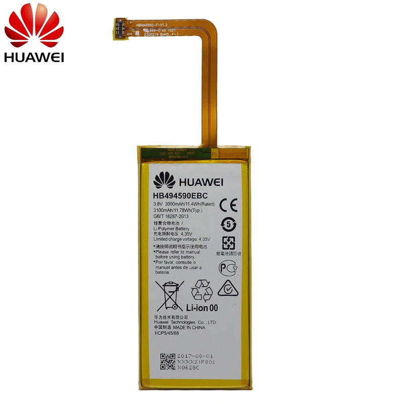 Мазь Хуа Вэй Замена телефон Батарея HB494590EBC для huawei Honor 7 Glory PLK-TL01H ATH-AL00 PLK-AL10 3000 мА-ч