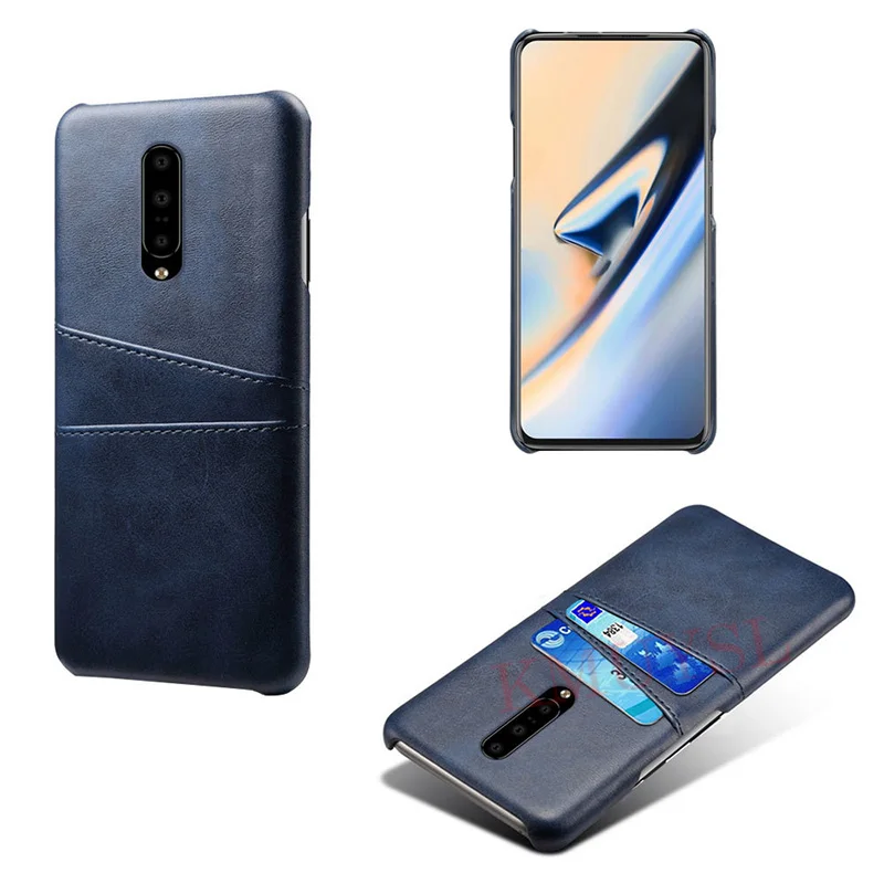 Navy Чехол с держателем для карт для Oneplus 6T 7 Pro, кожаный чехол-кошелек с отделениями для Oneplus 1+ 7 Pro для One plus 6T 6 1+ 6T 5T 1+ 5 T, чехол - Цвет: Navy