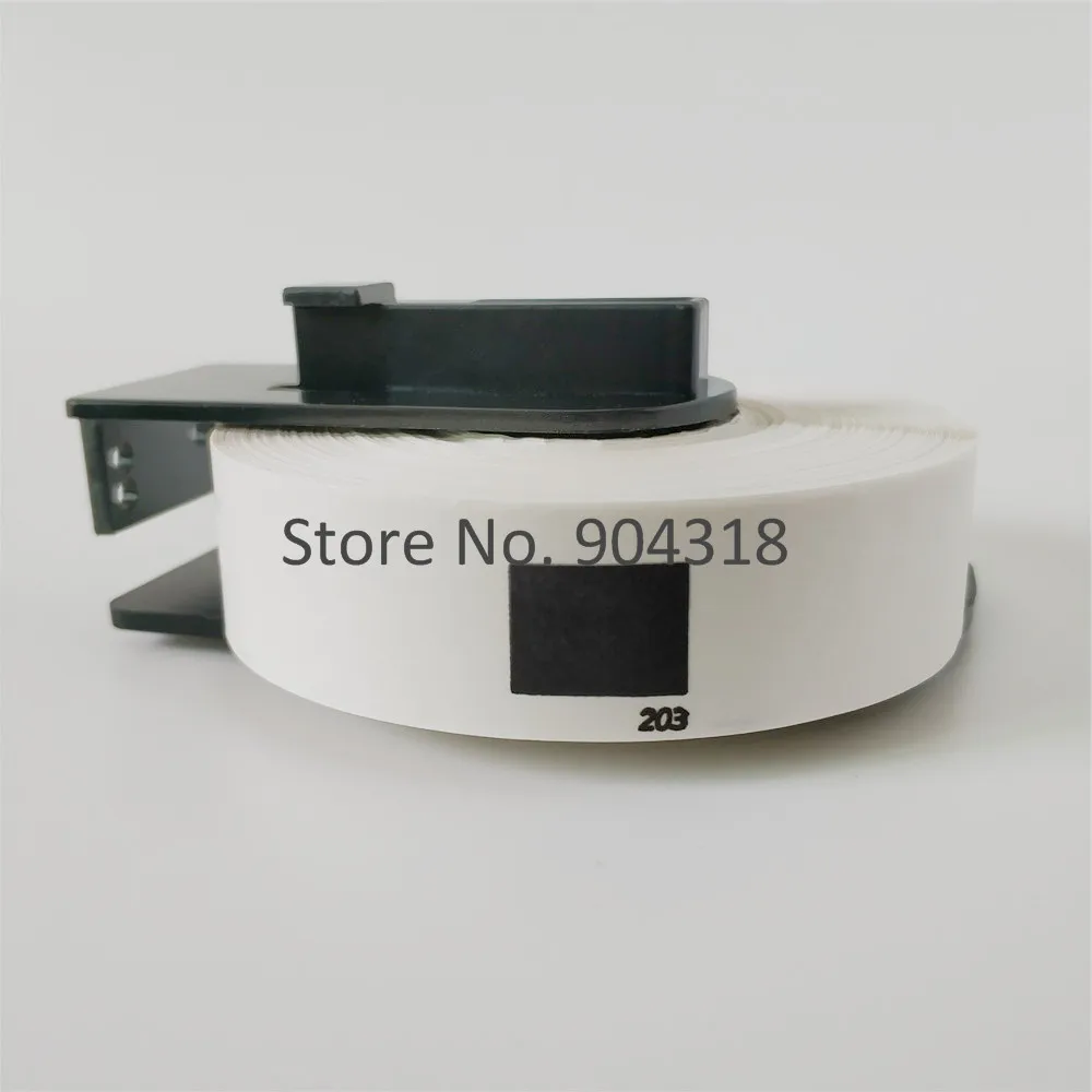 8 x рулонов Brother DK 11203 совместимые этикетки 17 мм 87 300 этикеток в рулоне 1203 принтер QL