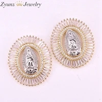 Gold Pendant 5 нитей ZYZ298-1743 Мода серебро/золото Цвет Micro Pave CZ Jesus Овальный Кулон Цепочки и ожерелья для Для мужчин Для женщин Лидер продаж, ювелирные изделия - Окраска металла: Gold Pendant