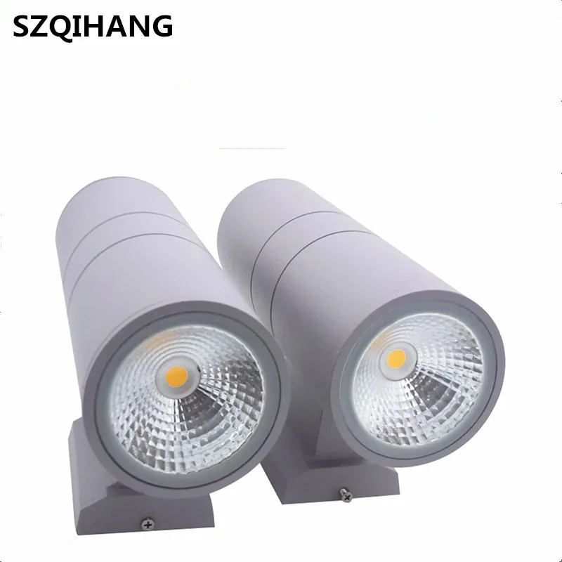 

AC85-265V Waterproof Stainless Steel Up Down 10W/20W/30W/40W/Black/Gray LED Wall Light IP66 Double Wall Lamp Outdoor Wall Light