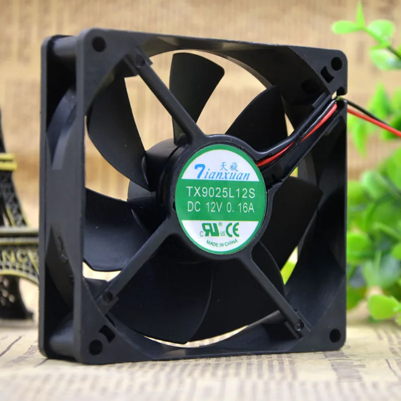 Вентилятор для охлаждения процессора Tianxuan TX9025L12S 90*90*25 мм 12 В постоянного тока 0 16 А