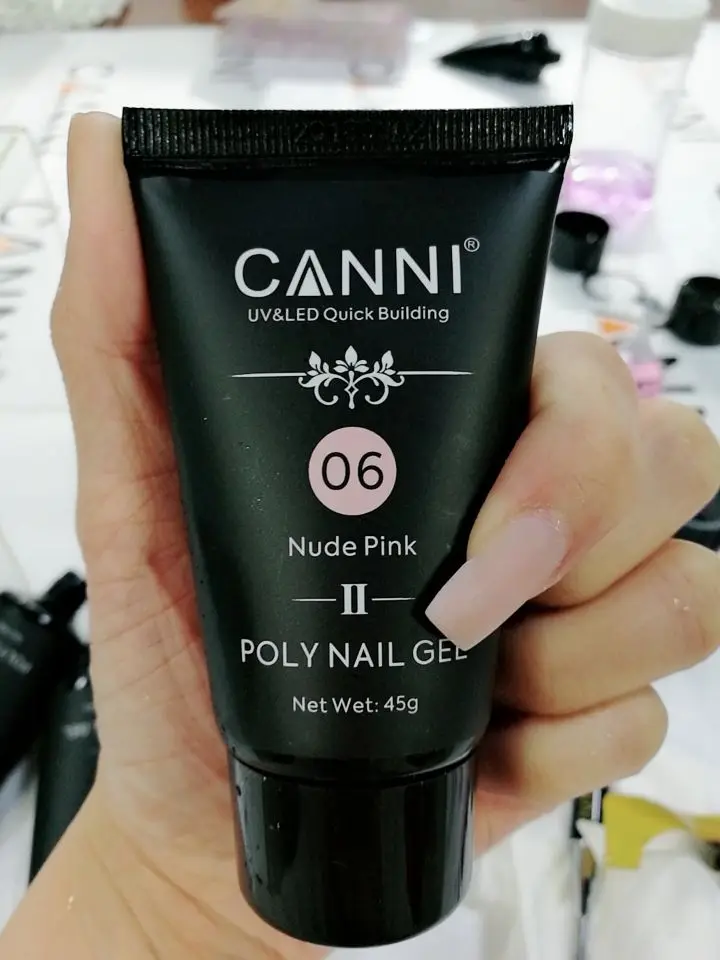 CANNI, новинка, продукты для дизайна ногтей, полигель для ногтей, светодиодный, натуральный, прозрачный, Кристальный, акриловый, кумуфлож, прозрачный, удлиненный, полигель