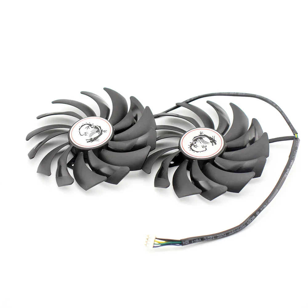 2PCS PLD10010S12HH DC12V 0.40A 4PIN FOR MSI RX470 480 570 580 GTX1080Ti 1080 1070 1060 GAMING Graphics Card Cooler Fan PLD10010S