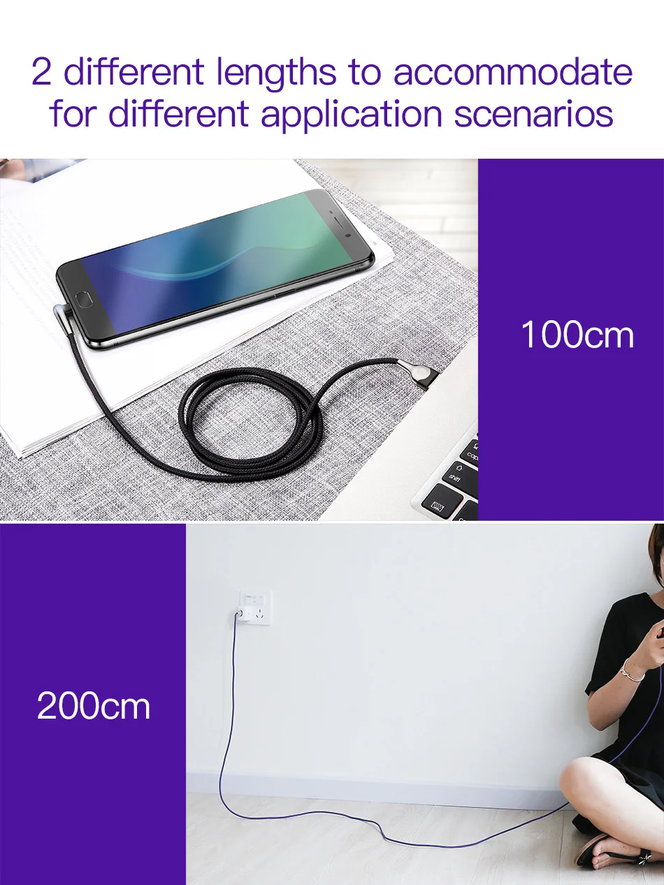 Двусторонний Micro USB кабель Baseus для быстрой зарядки и передачи данных для samsung Xiaomi Tablet Microusb Usb зарядное устройство Шнур адаптер