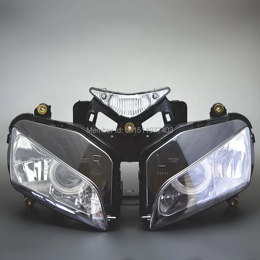 Модифицированный Собранный синий проектор Angel Eyes HID для Honda CBR1000 RR 2004 2007 04 05 06