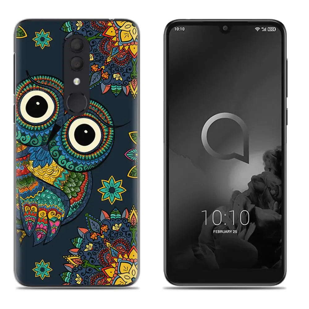 19 Ударопрочный чехол для телефона для Alcatel 3()/5053 цветной Мягкий силиконовый чехол из ТПУ с рисунком - Цвет: 19