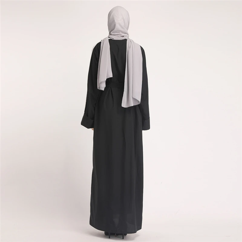2020 черно белая Лоскутная мусульманская одежда скромный марокканский кафтан
