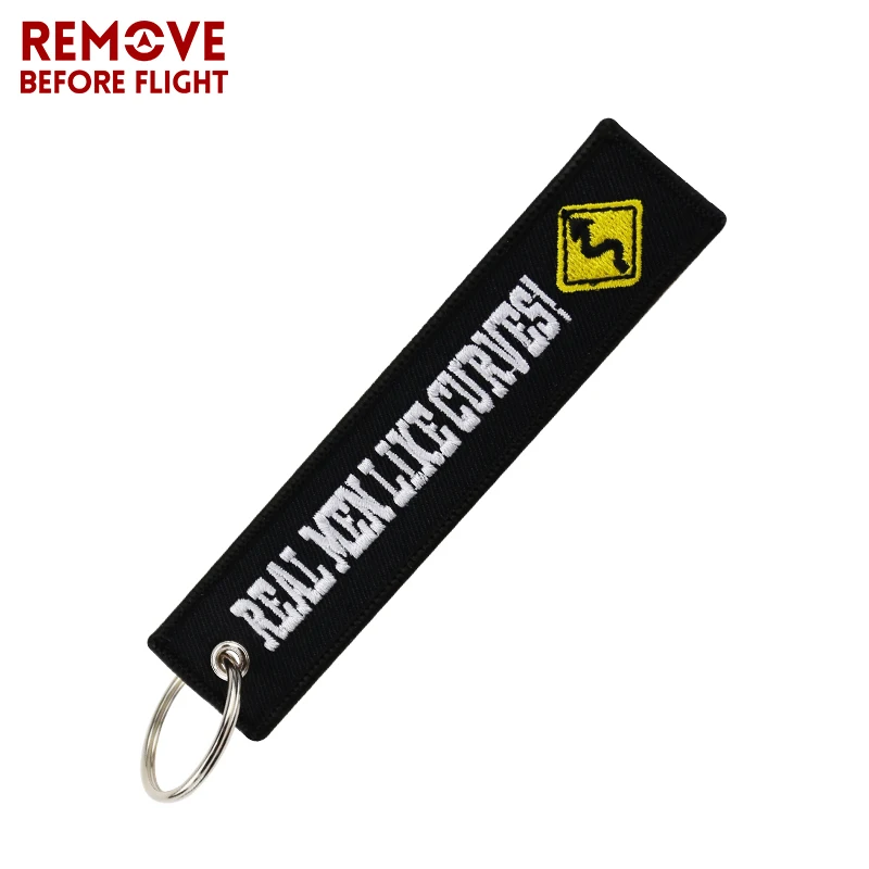 

5PCS Motorcycle Keychain chaveiro for Car llaveros Key Ring Embroidery Real Men Like Curves OEM Key Fobs Car Chaveiro Para Carro