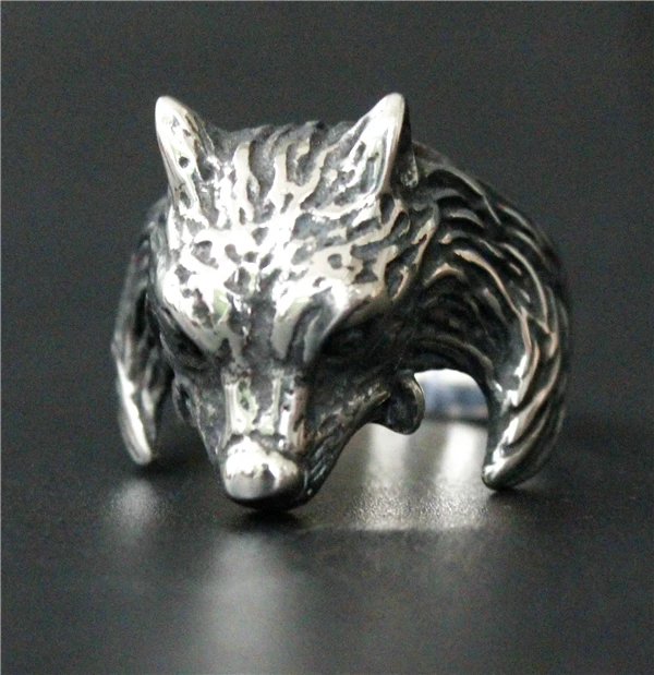 Новинка 2017 стильное кольцо с изображением волка из фильма 316L мужские и кольца