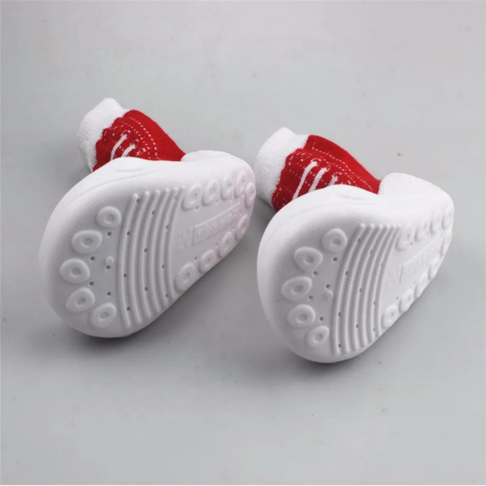 iEndyCn Children Girl Boy Baby Socks With Rubber Bottom Anti Skid Christmas Grips Newborn Infant 0-2 T Years | Детская одежда и