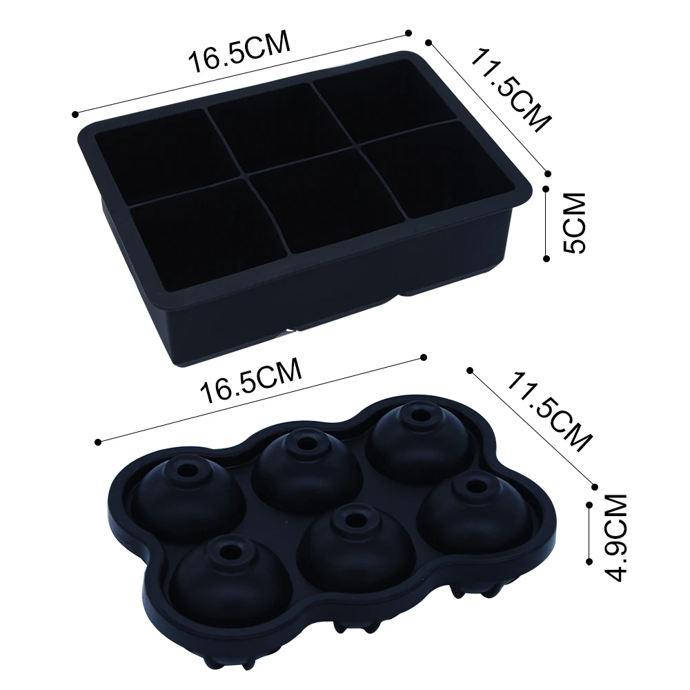 2 шт./компл. Лето Большой квадратный шар льда производитель кубиков силиконовая