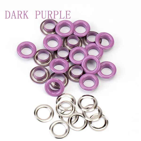 6mm Inner diameter 100 шт., ушко для скрапбукинга, 6 мм, I.D, металлические люверсы для скрапбукинга, сделай сам, вшитые для домашней работы, одежды, швейные люверсы для одежды - Цвет: 6mm Inner diameter