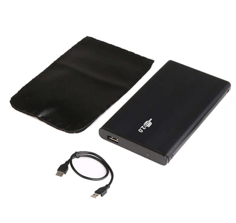 USB2.0 жесткий диск Корпус HDD внешний бокс чехол Caddy 2," IDE HDD со светодиодный светильник для настольного компьютера ПК