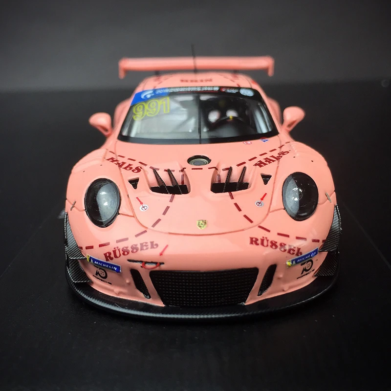 Ограниченное предложение 1/43 супер автомобиль 911 RSR Розовая Свинья Ле Ман модель дома дисплей коллекция мебели