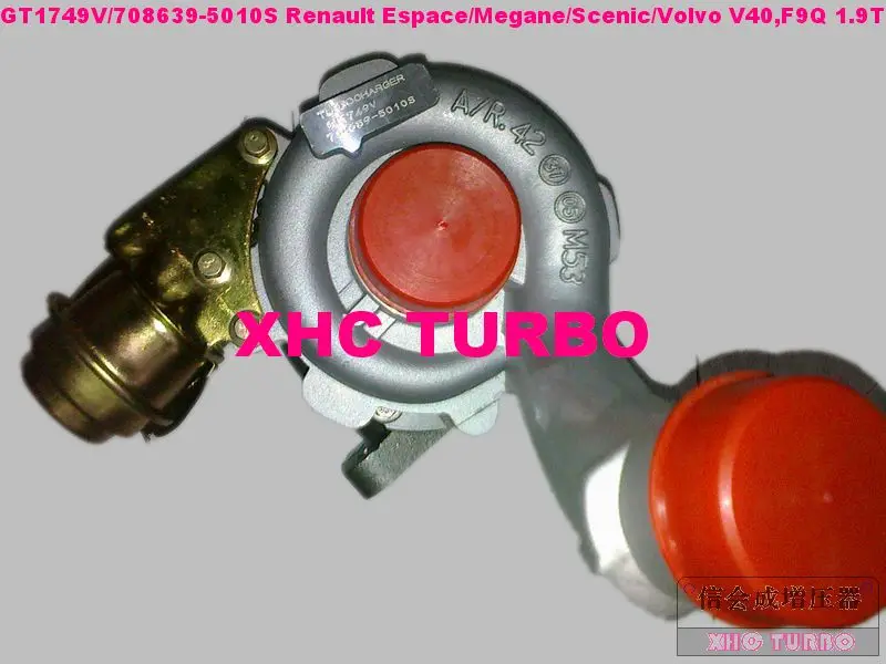 Новый турбокомпрессор GT1749V/708639 5010 для Renault Megane Scenic Volvo V40 Nissan Primera F9Q D4192T3 1.9L|turbocharger