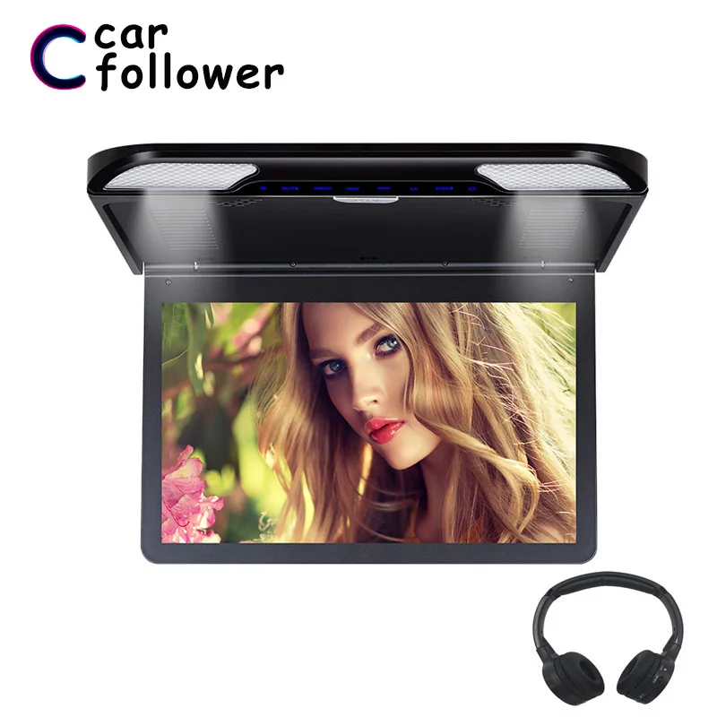 13 3 дюймовый автомобильный потолочный монитор сенсорная кнопка 1920x1080 откидной