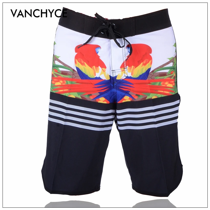 VANCHYCE мужские пляжные шорты бермуды короткая быстросохнущая Серебряная доска со