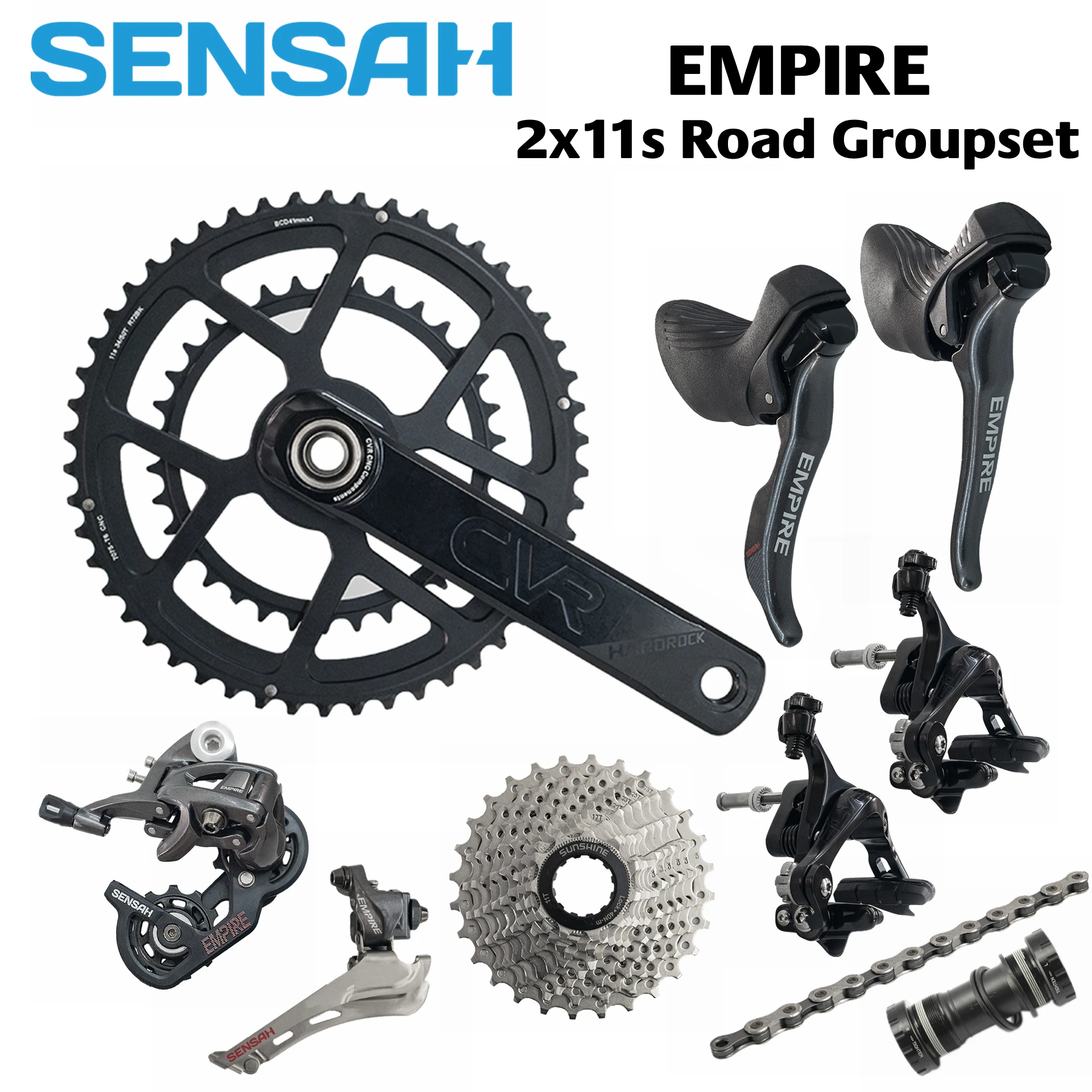 SENSAH EMPIRE 2x11 speed, 22s дорожный набор, для шоссейного велосипеда 5800, R7000
