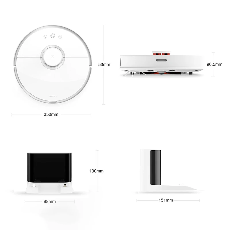 Xiaomi Roborock S50 S55 робот пылесос 2 подметания и уборки автоматический пылесборник