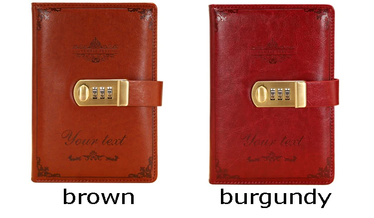 RuiZe кожаная книга с паролем B6 Блокировка ноутбука молочные с замком креативный блокнот толстые блокноты канцелярские принадлежности
