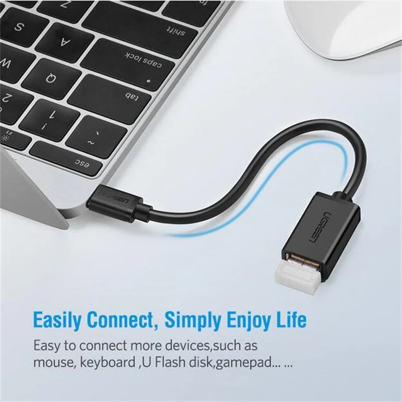 Адаптер Ugreen usb type c к USB 3,0 OTG конвертер для apple macbook samsung s9 s8 huawei xiaomi ноутбук USB C адаптер Android