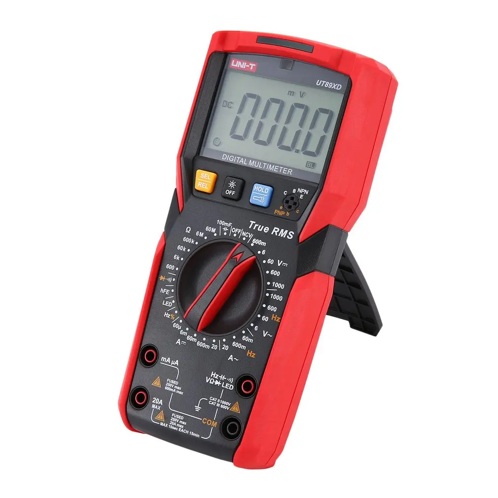 UNI T UT89XD True RMS цифровой мультиметр DC/AC напряжение тока Амперметр Вольтметр