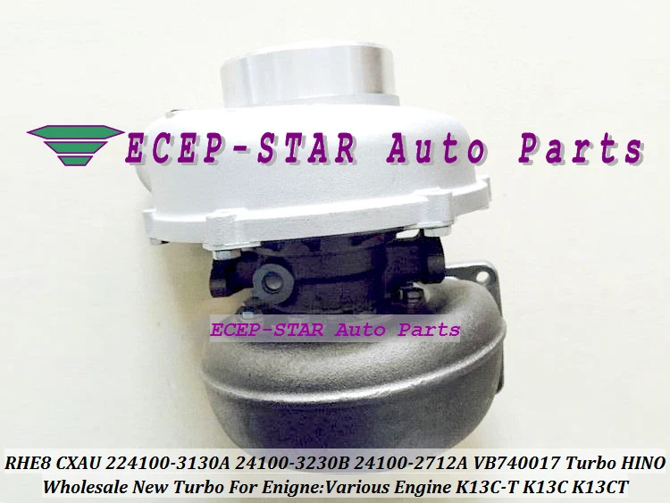 Турбокомпрессор TURBO RHE8 CXAU VB740017 24100-3230B 224100-3130A 24100-2712A 241003230B для HINO различные
