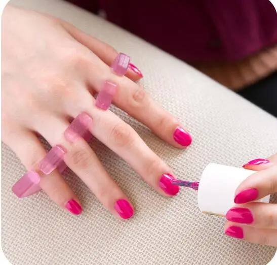 Silicone Nail Toe Separators Reusable Separator for UV Gel Acrylic Tool Random Color | Красота и здоровье
