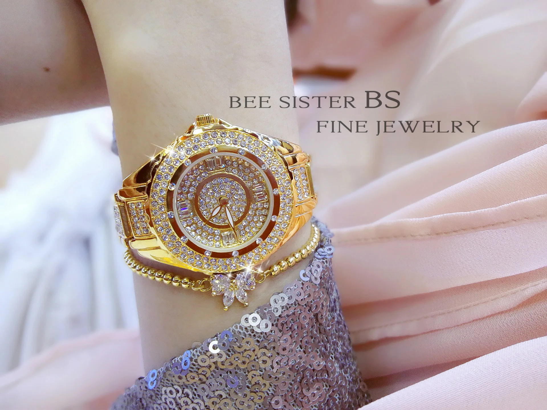 Horloge Dames женские часы Лидирующий бренд горячая распродажа Роскошные часы с кристаллами Модные женские кварцевые часы женские наручные часы Reloj