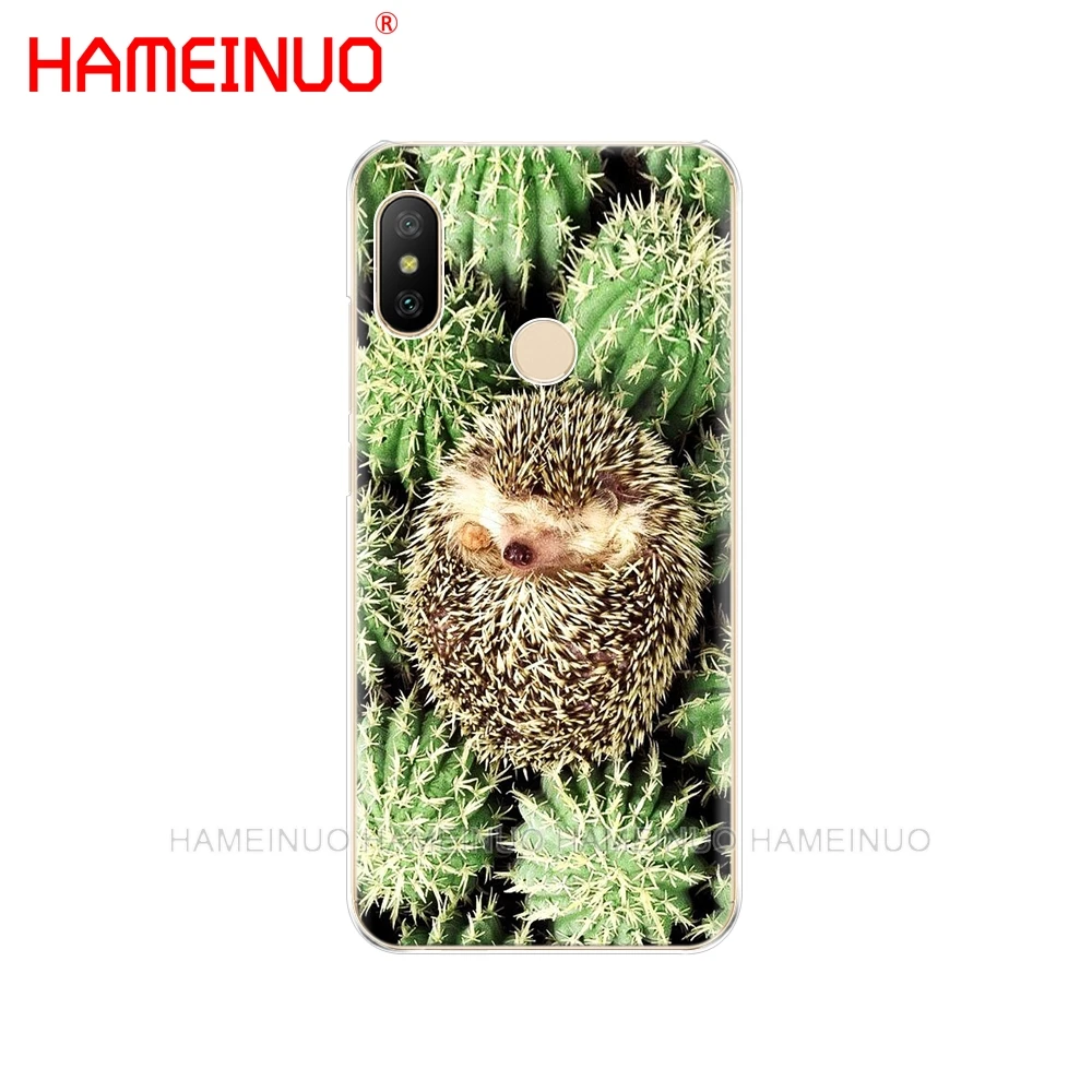 HAMEINUO Ежик милые животные Чехол-крышка с рисунками для Xiaomi Mi 8 se A2 lite redmi 6 6a 6 pro Примечание 6 PRO pocophone F1 redmi s2 - Цвет: 43315