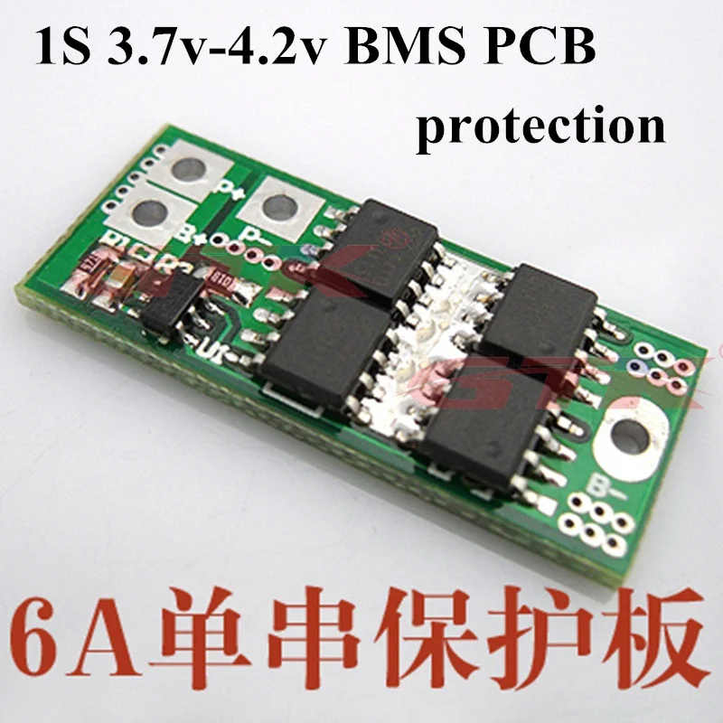 10 шт 3 7 v литий 1S BMS 6A 5A ток разряда батареи bms защита от короткого замыкания для