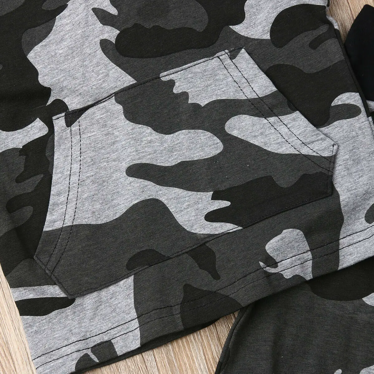 2019 New Fashion Newborn Kids Baby Boys Clothes Clothing Set Camo Sleeveless Hooded Tops Pants Shorts Outfits |