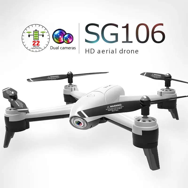 SG106 Радиоуправляемый Дрон с оптическим потоком 720 P/1080 P двойная камера в реальном