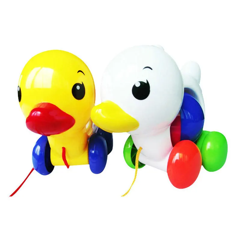 15cm Baby Cute Cartoon Duck Rattle Toy Infant Appease Early Education Intelligence Plastic Toys Hand Bell Gift For Kids | Игрушки и