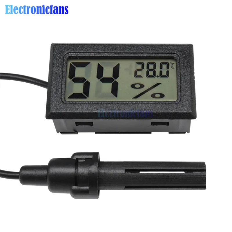 Mini Probe LCD Digital Thermometer Hygrometer Temperature Humidity Indoor Meter Display -50 ~ 70 Degrees Celsius | Электронные