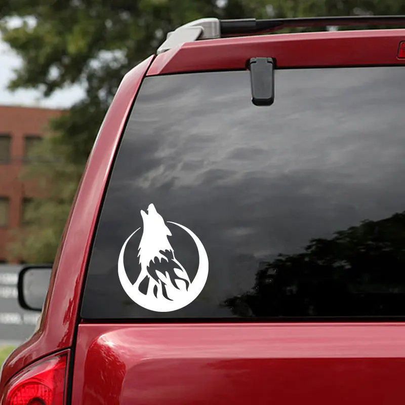 Wolf Funny Car Sticker Auto Products Motorcycle Goods Howling Animal Cars Styling Decals Vinyl Waterproof Creative Decoration | Автомобили