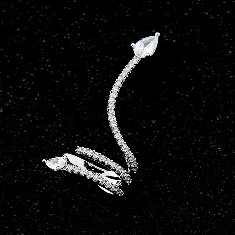 Женские серьги гвоздики из серебра 925 пробы с фианитами|cubic zircon|s925 silverstud earrings for women