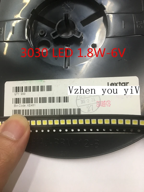 

50pcs for Lextar LED Backlight High Power LED 1.8W 3030 6V Cool white 150-187LM PT30W45 V1 TV Application 3030 smd led diode