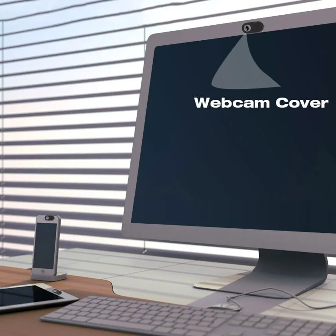 Гладкий Металлический Чехол для веб камеры с затвором Магнитный слайдер