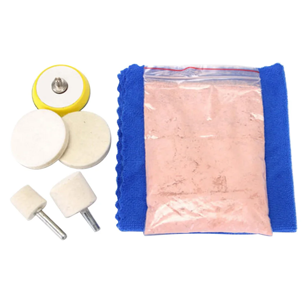 7 шт./компл. 70g Стекло удаление царапин порошок окна оксид церия для полировки и 2