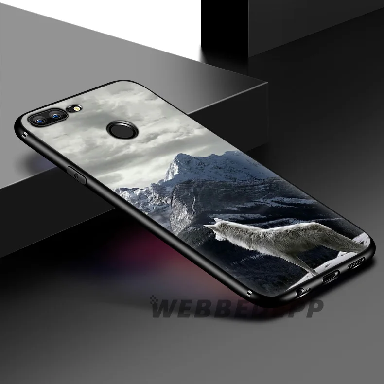 WEBBEDEPP милый мягкий силиконовый чехол с Волком на снегу для Huawei Honor Mate 20 10 8X 8C 8 6A 7A 7X