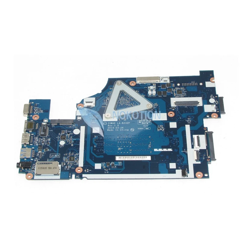 NOKOTION NBMLF11004 Z5WAE LA-B232P материнская плата для ноутбука acer aspire E5-521 NB. MLF11.004
