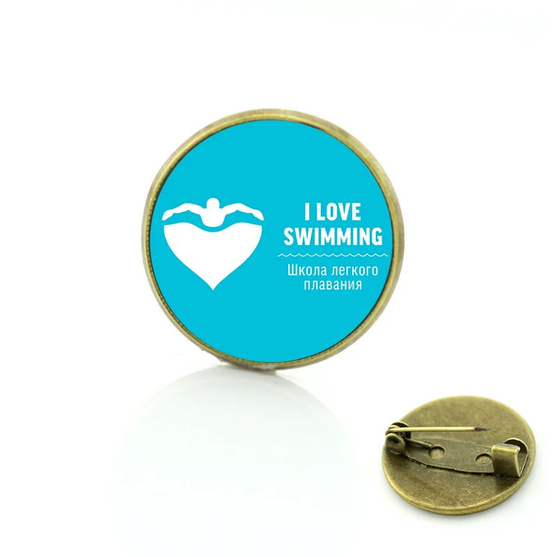 JWEIJIAO летняя стильная брошь в виде надписи Keep Calm and Love для плавания океанская