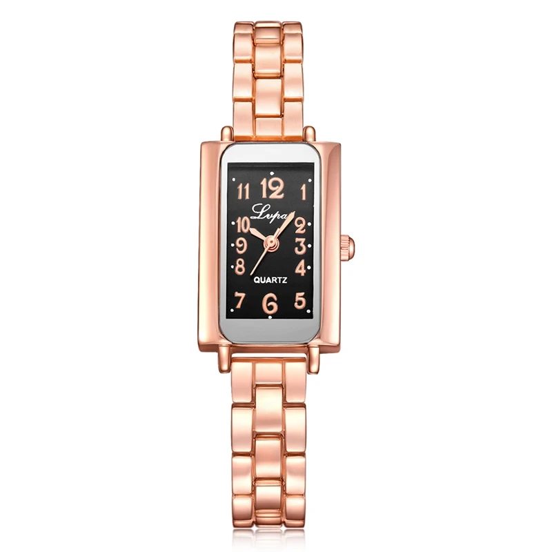 Rose Gold Black Lvpai, женские часы-браслет, люксовый бренд, кварцевые, креативные часы, дамские, стальные, под платье, наручные часы, женские, Relogios Femininos, часы - Цвет: Rose Gold Black