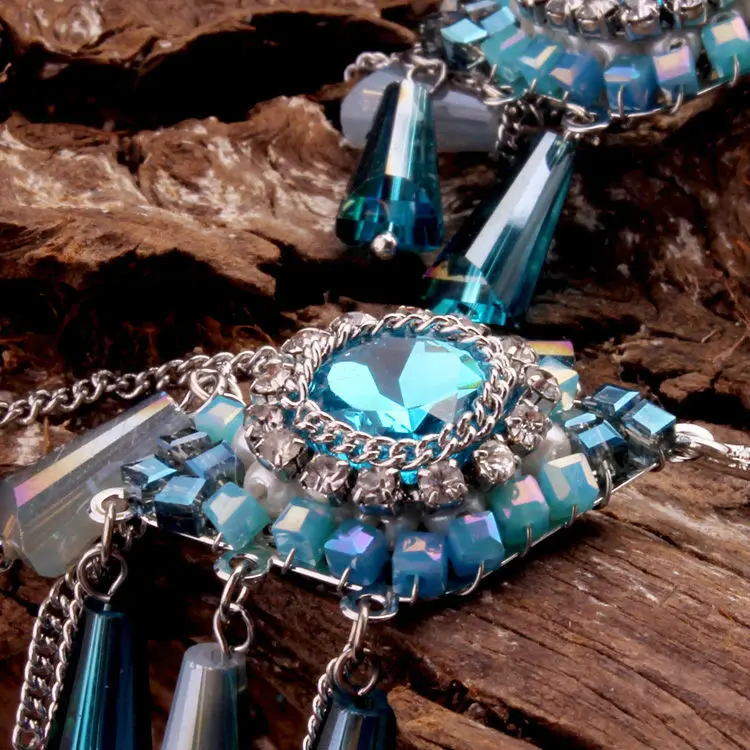 New crystal retro national handmade jewelry best selling long earrings fashion temperament accessories | Украшения и аксессуары